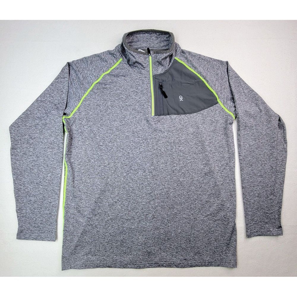 Little Donkey Andy Pullover Mens 1/4 Zip Lightweight Gray Reflective Run‎ Jacket